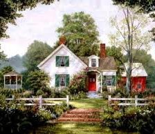 Схема вышивки «красивый домик»