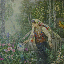 Схема вышивки «Аминов Ф.Г. "У речки"»