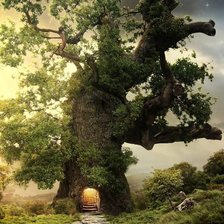 Схема вышивки «старое дерево»