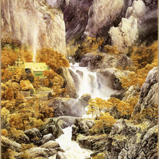 Схема вышивки «ущелье»