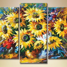 Схема вышивки «триптих по картине Л.Афремова»