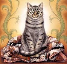 Схема вышивки «домашний кот»