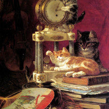 Схема вышивки «игривые котята»