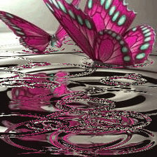 Схема вышивки «бабочки»