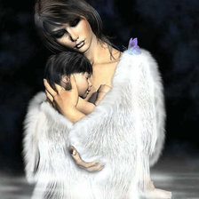 Схема вышивки «мать и дитя»