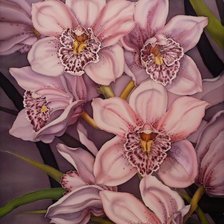 Схема вышивки «орхидеи»