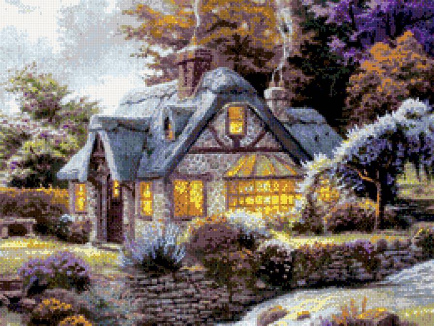 картина Кинкейда - домик - предпросмотр