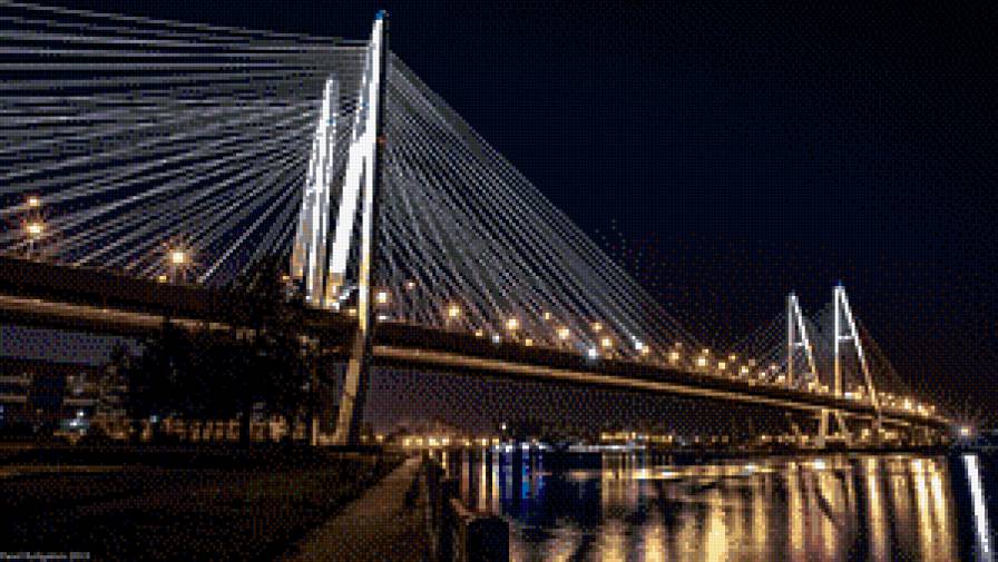 мост - ночь, город, мост - предпросмотр