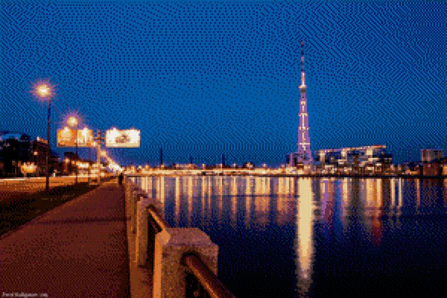 Питер - питер город ночь набережная река - предпросмотр