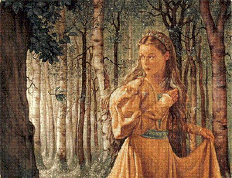 серия "женщины" - женщина.лес - предпросмотр