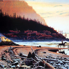 Схема вышивки «на берегу»