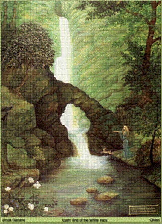 в ущелье - река, пейзаж, лес, природа, горы - предпросмотр