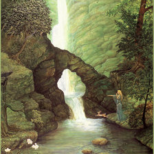 Схема вышивки «в ущелье»