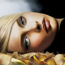 Схема вышивки «На осенних листьях»