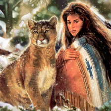 Схема вышивки «Индейцы»