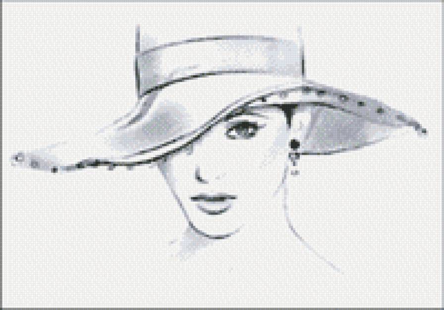 Девушка,монохром - монохром, девушка - предпросмотр