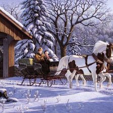 Схема вышивки «Прогулка»