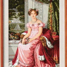 Схема вышивки «Девушка»