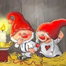 Схема вышивки «гномики»