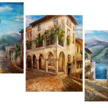 Схема вышивки «триптих "испанский полдень"»