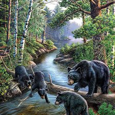 Схема вышивки «Охота»