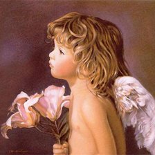 Схема вышивки «ангел»