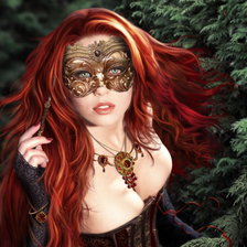 Схема вышивки «В маске»