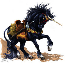 Схема вышивки «Единорог»