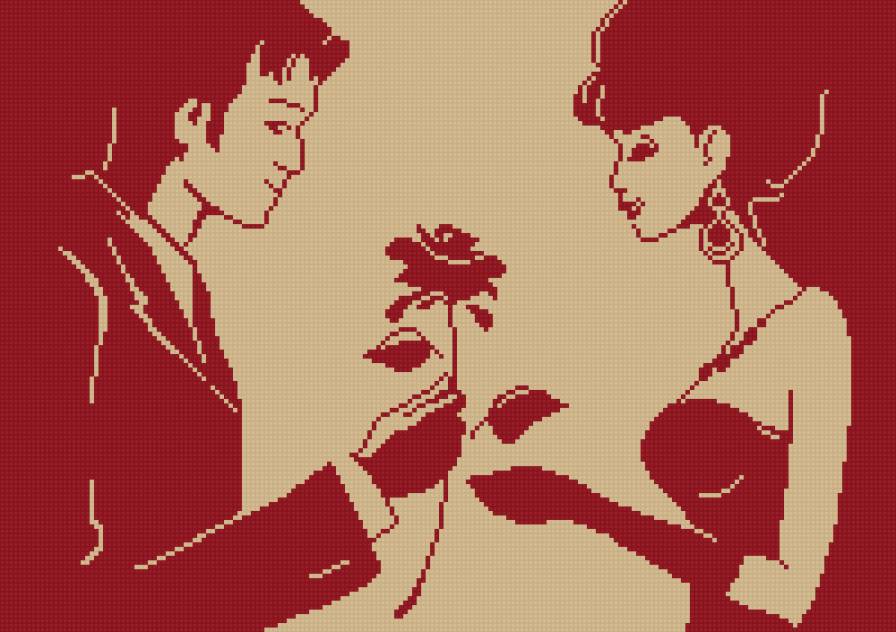 Свидание - пара, монохром, любовь - предпросмотр