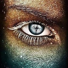 Схема вышивки «глаз»