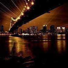 Схема вышивки «ночной город»