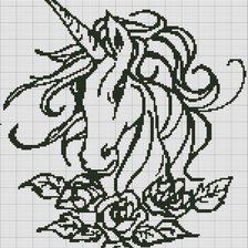 Схема вышивки «Единорог»