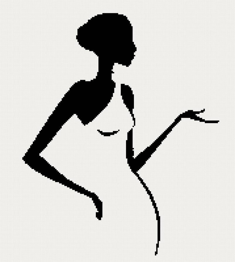 Девушка,монохром - монохром, девушка - предпросмотр