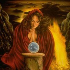 Схема вышивки «Гадалка»