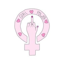 Схема вышивки «feminism»