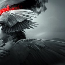 девушка с крыльями