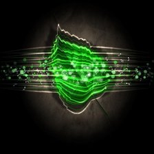 Схема вышивки «Лист»