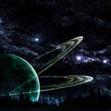 Схема вышивки «Космос»