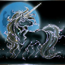 Схема вышивки «единорог»