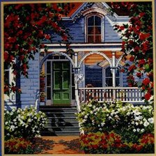 домик в розах