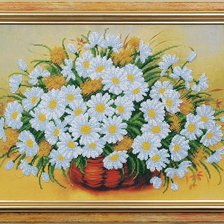 Схема вышивки «ромашки»