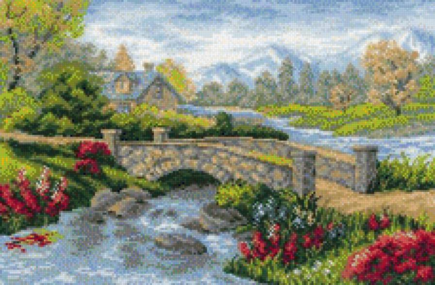 лето - картина, лето, пейзаж - предпросмотр