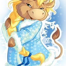 Схема вышивки «коровка»