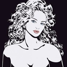 Схема вышивки «девушка»