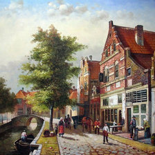 Схема вышивки «старинная картина»