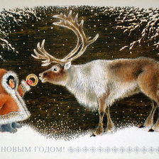 Схема вышивки «Старые советские открытки»