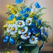 Схема вышивки «полевой букет»