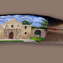 Схема вышивки «картина на пере»