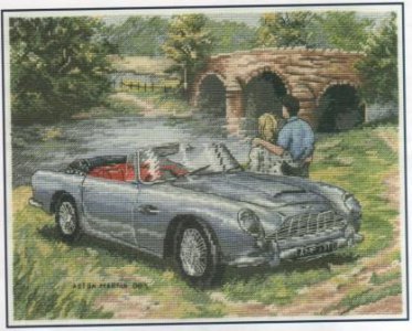 двое у моста - природа, двое, пейзаж, мост, машина, река - оригинал