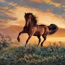 Схема вышивки «конь»